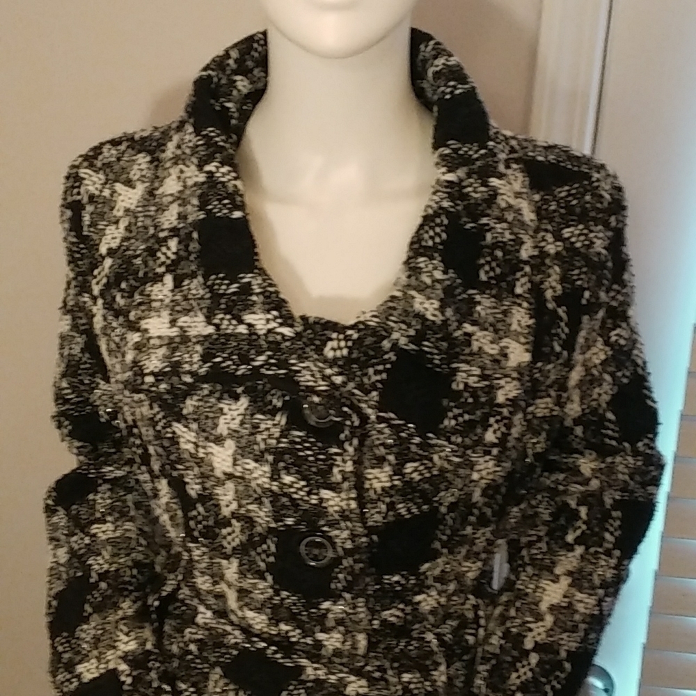 New Women OuterwearCoat/Jacket with Belt by ME JANE Size L - Picture 8 of 12